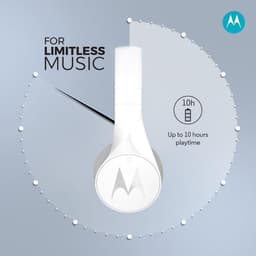 Motorola Pulse Escape - Draaloze Over-ear Bluetooth Koptelefoon - Microfoon - Waterbestendig - Wit — thumbnail 2
