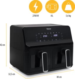 Tristar FR-9037 - Airfryer XXL - 6,2L - Met kijkvenster - 10 Bakprogramma's - PFAS-vrij — thumbnail 5