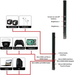 Timé Draagbare Monitor - Portable Monitor - Draagbaar Scherm - Monitor — thumbnail 2