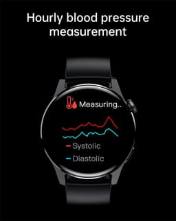 DrPhone ModelX5 - Metalen Smartwatch 46mm - A-GPS - Sport Mannen - Touchscreen - Berichten - Bluetooth Bellen + Extra Siliconen Band - Zwart — thumbnail 14