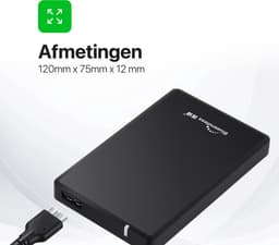 Voltano 250 GB Compacte Externe Harde Schijf - Windows  - Zwart - USB 3.0 — thumbnail 6