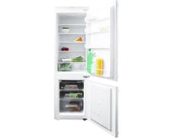 Inventum IKV1782S 178 cm inbouw koel-vriescombinatie - 242 liter - Koelkast met vriesvak 60 liter - 2 groentelades - Led-verlichting - Sleepdeur - Wit