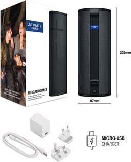Ultimate Ears MEGABOOM 3 - Draadloze Speaker - Bluetooth - Night Black — thumbnail 9