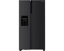 Heinner HSBS-HM513NFIMDXE++ Amerikaanse Side-by-Side Koelkast – 513 L – No Frost – Water- en ijsdispenser – ECO-functie – Inox Antraciet – 5 Jaar Garantie