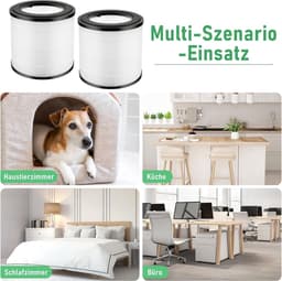 HEPA-vervangingsfilters voor Philips 800-serie luchtreinigers, inclusief modellen AC0830/10, AC0820/30, AC0820/10 en AC0819/10. Bevat H13 True HEPA-filter en nylonvoorfilter. Vervangingsfilters voor FY0194/30 en FY0293/30, 2 stuks. — thumbnail 6