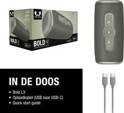 Fresh 'n Rebel Bold L3 - Waterdichte Bluetooth Speaker - Draadloos - 25 uur Speeltijd - Dried Green — thumbnail 10