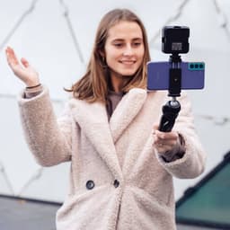 MOJOGEAR 64-LED Multi Color Mini videolamp - voor smartphone en camera - 2.000 mAh batterij - Zwart — thumbnail 7