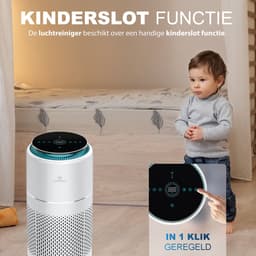 Aironex Luchtreiniger met Hepa Filter – Tegen Allergie & Hooikoorts - HEPA 13 + Ionisator – CADR 365 m³/u – 55 m² – Stil – Luchtkwaliteitsindicator - Air Purifier -Luchtreinigers — thumbnail 3