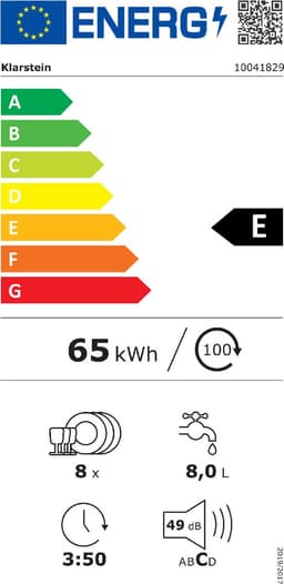 Klarstein Vaatwasser Mini voor 8 Couvert, Stille Kleine UV-vaatwasser met 6 Programma’s, Kleine Tafelvaatwasser voor Thuis, Kantoor en Camping, Mini Vaatwasser met Wateraansluiting - Vaatwasmachine Afwasmachine - 8 Maatgedekken 50 cm 1620W — thumbnail 7