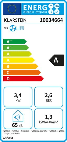 Klarstein mobiele airconditioner met luchtafvoerslang, 5-in-1 airconditioner, ventilator, luchtontvochtiger, luchtreiniger & nachtmodus, app-bediening, kleine & draagbare airconditioner voor thuis & op kantoor, 12000 BTU,4 kW voor 59 m² 50 dB — thumbnail 25