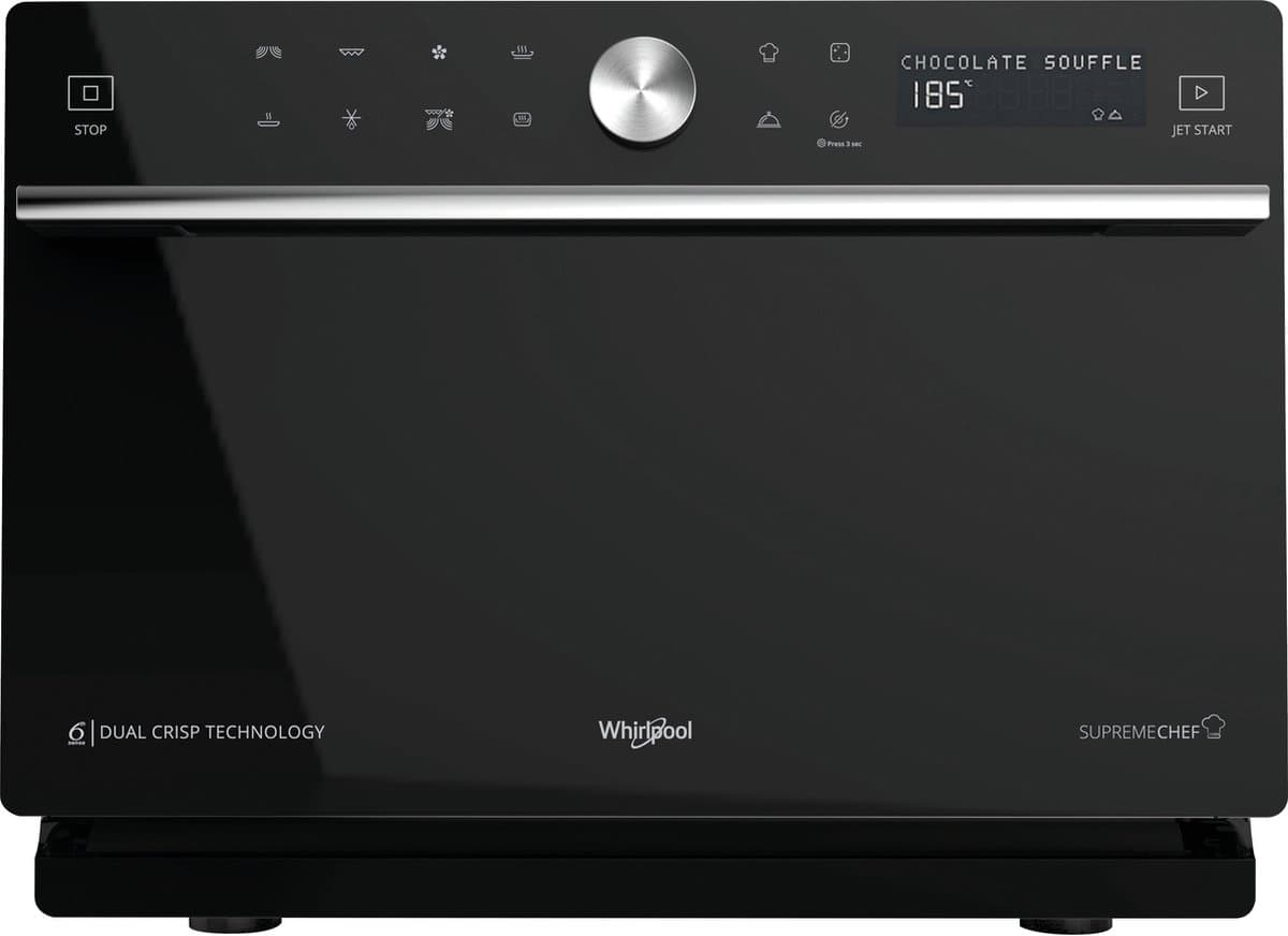 Whirlpool Supreme Chef MWSC 9133 SB - Combimagnetron - 33 liter - 1000 watt - Zwart — afbeelding 1