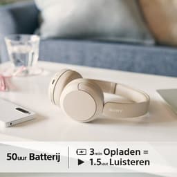 Sony WH-CH520 - Draadloze on-ear koptelefoon - Beige — thumbnail 4