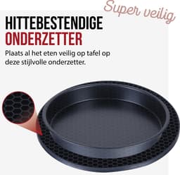 DistinQ Heteluchtfriteuse Airfryer accessoires Set Universeel - Ook geschikt voor Airfryer XL en XXL - ⌀ 20 cm — thumbnail 3