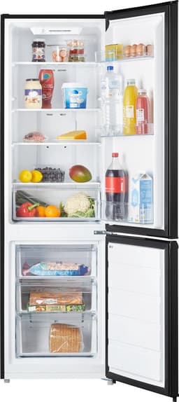 Inventum KV1808B No Frost energiezuinige koel-vriescombinatie - 180 cm hoog - 270 liter - Superkoelen - Supervriezen - Energielabel D - Vrijstaand - Zwart — thumbnail 6