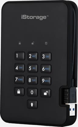 iStorage diskAshur 2 - externe harde schijf - 3000 GB - Cijfercode - Zwart — thumbnail 8