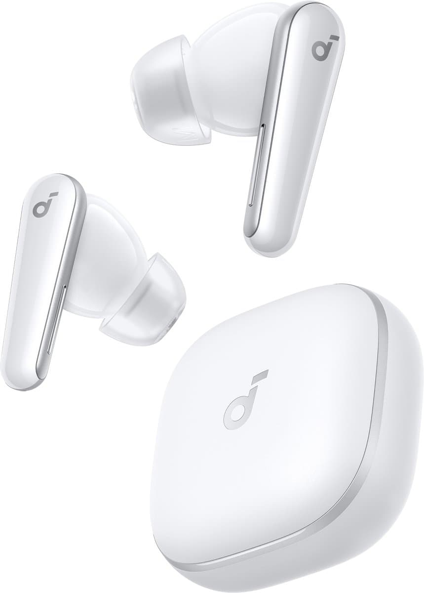 soundcore Liberty 5 by Anker, draadloze oordoppen met noise-cancelling, 2x sterkere stemonderdrukking, realtime adaptieve noise canceling, snelladen, Dolby Audio, heldere gesprekken met 6 microfoons en AI, lange batterijduur — afbeelding 1