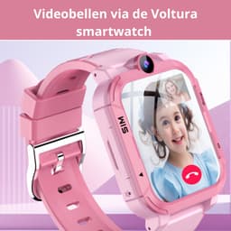 Voltura Smartwatch Kinderen - GPS Horloge Kind Met Simkaart - GPS Tracker - Kinder Smartwatch - Smartwatch Android - 4G - Videobellen - HD Camera - SOS-Knop - Whatsapp en SMS - Elke polsmaat - Nederlands - Incl. Simkaart - Zwart — thumbnail 10