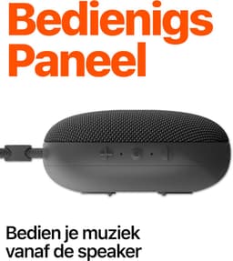 Mini Speaker Bluetooth 5.3 - 12+ Uur Afspeeltijd - Spatwaterbestendig - Draadloze Speakers Klein - Zwart — thumbnail 6
