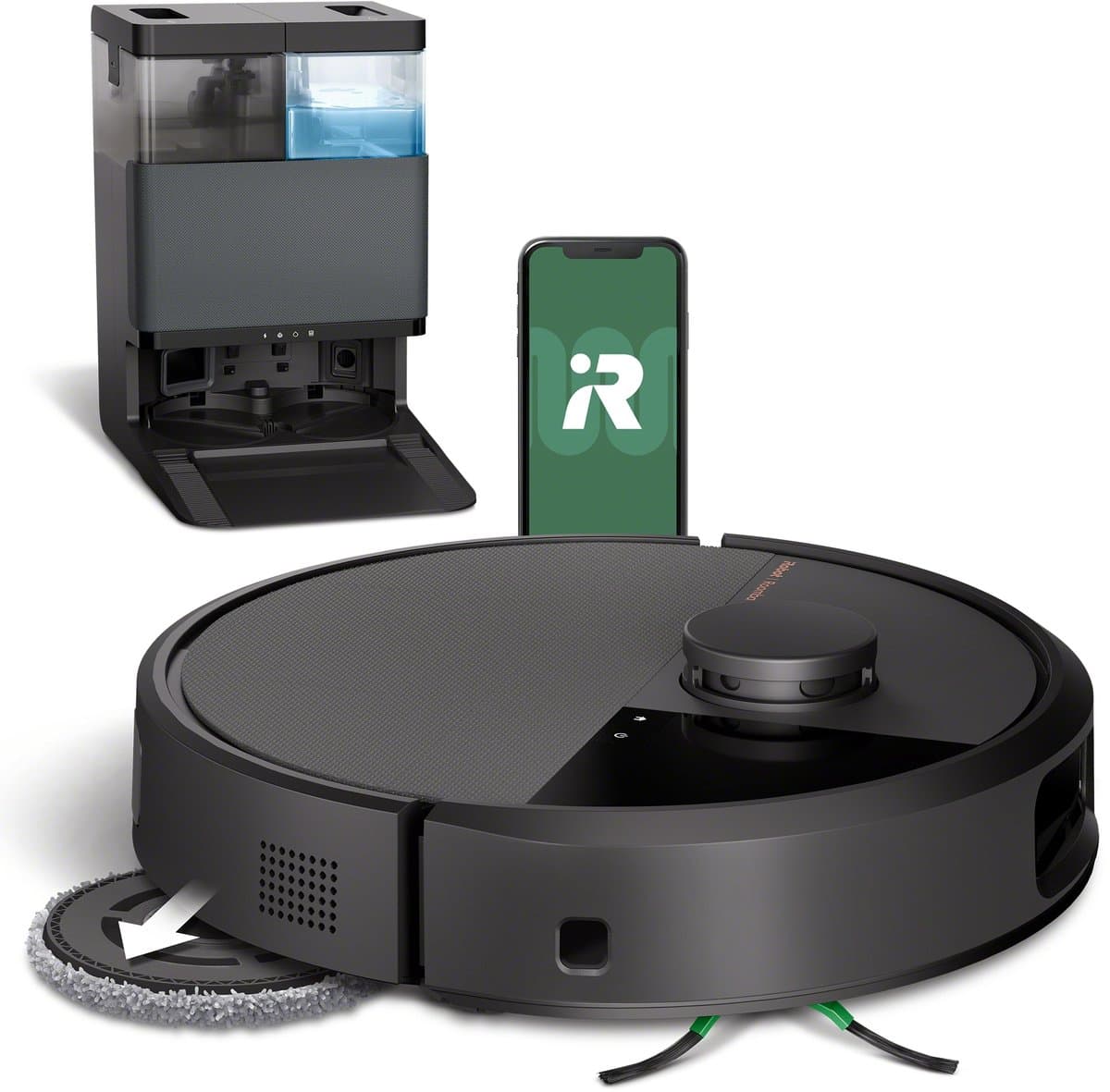 iRobot Roomba® Plus 505 Combo Robot + Autowash™ Dock - Robotstofzuiger met Dweilfunctie - Zwart - N1850 — afbeelding 1
