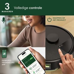 iRobot Roomba® 105 Combo + AutoEmpty Dock - Robotstofzuiger met Dweilfunctie - Zwart (Y3510) — thumbnail 5