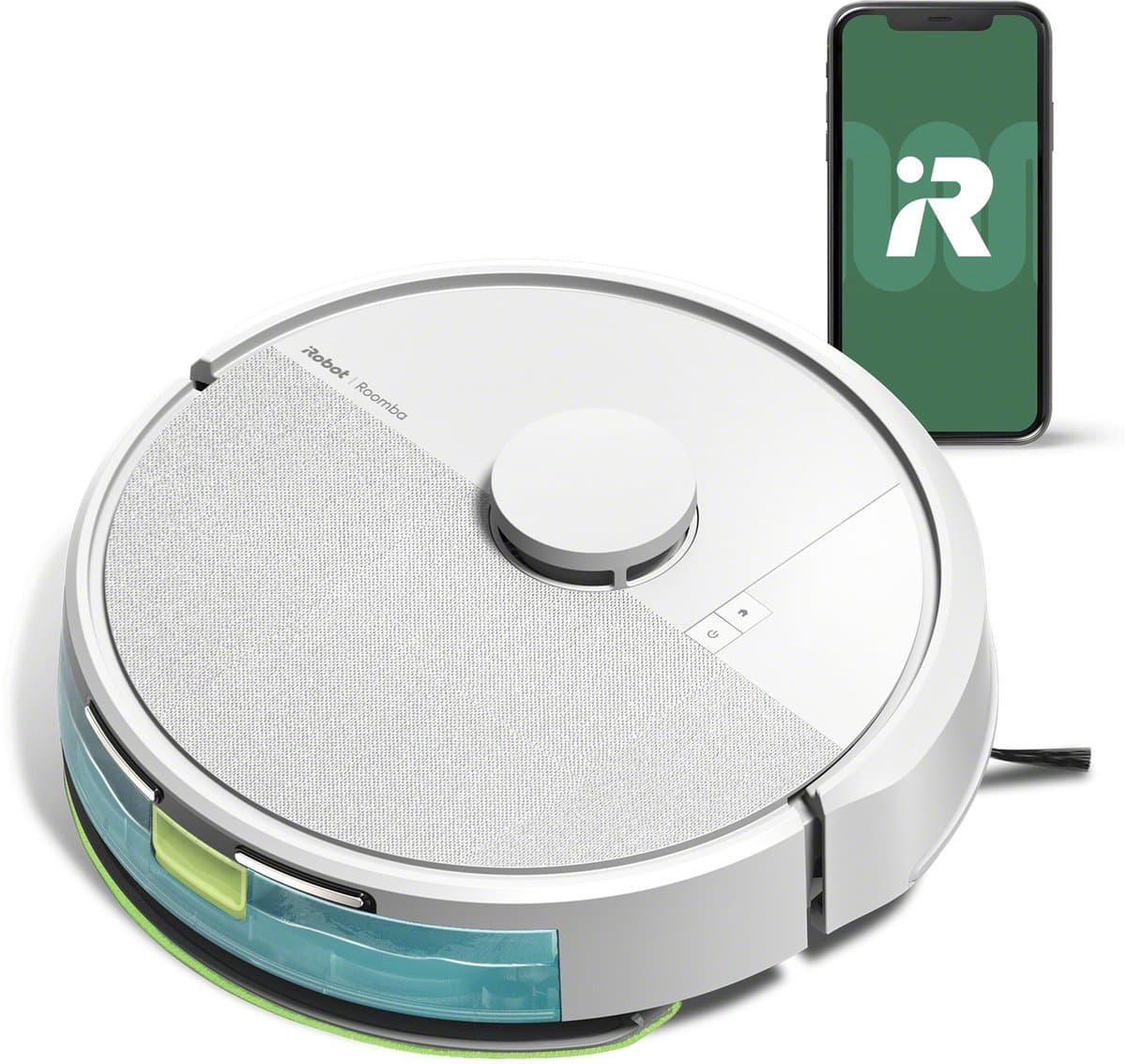 iRobot Roomba® 105 Combo - Robotstofzuiger met Dweilfunctie - Wit (Y3112) — afbeelding 1