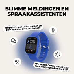 Denver Smartwatch Kinderen - Bellen/SMS/Whatsapp - Voor Android & iOS - Stappenteller - Slaapactiviteit - Hartslag, Bloeddrukmeter, Sportmodus - SWK120BU — thumbnail 8