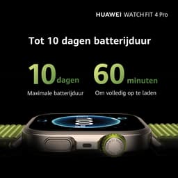 HUAWEI WATCH FIT 4 Pro - Groen geweven horlogeband | Ultra slank design | ECG Functie | Geavanceerde sportmodi | Tot 10 dagen batterijduur | Compatible met iOS & Android — thumbnail 7
