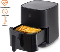 Airfryer 5.5L met Touchscreen – 1450W – 9 Programma’s – Timer & Eigen Instellingen – Heteluchtfriteuse 80ºC-200ºC – Zwart — thumbnail 1