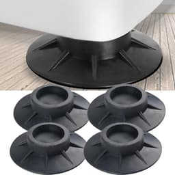 Trillingsdempers Wasmachine - 4 Stuks - Wasmachine dempers - Extra Dik - Universeel voor Wasmachine en Droger - Geluidsdempers - Trillingsdempers - Anti Trillingsmat - Wasmachine Verhoger — thumbnail 2