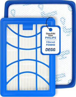 DEGG® - Filterset – Geschikt voor Philips PowerPro Expert – Vervangt FC6042/01 & FC8003/01 – Inlaatfilter + H11 Uitblaasfilter – Compatibel met FC9729, FC9741, FC9743, FC9744, FC9745 – COMBIDEAL — thumbnail 1