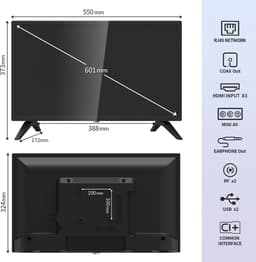 ANTTEQ AV24H3 - 24 Inch (60 cm) Smart TV - VIDAA OS - Inclusief Netflix & YouTube - Triple Tuner — thumbnail 5