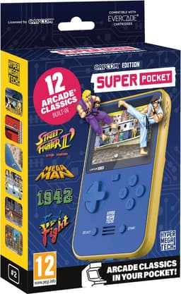 Capcom - Super Pocket Gaming Handheld - 12 Ingebouwde Games - USB C - Compatibel met Evercade cartridges — thumbnail 2