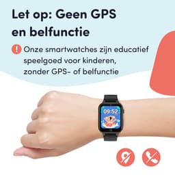 Keebies Smartwatch Kinderen - 5 t/m 12 jaar - Incl. Camera en 26 Kids Spelletjes - 512MB Geheugen - USB Oplaadbaar kinderhorloge - Jongen / Meisje - Zwart — thumbnail 11