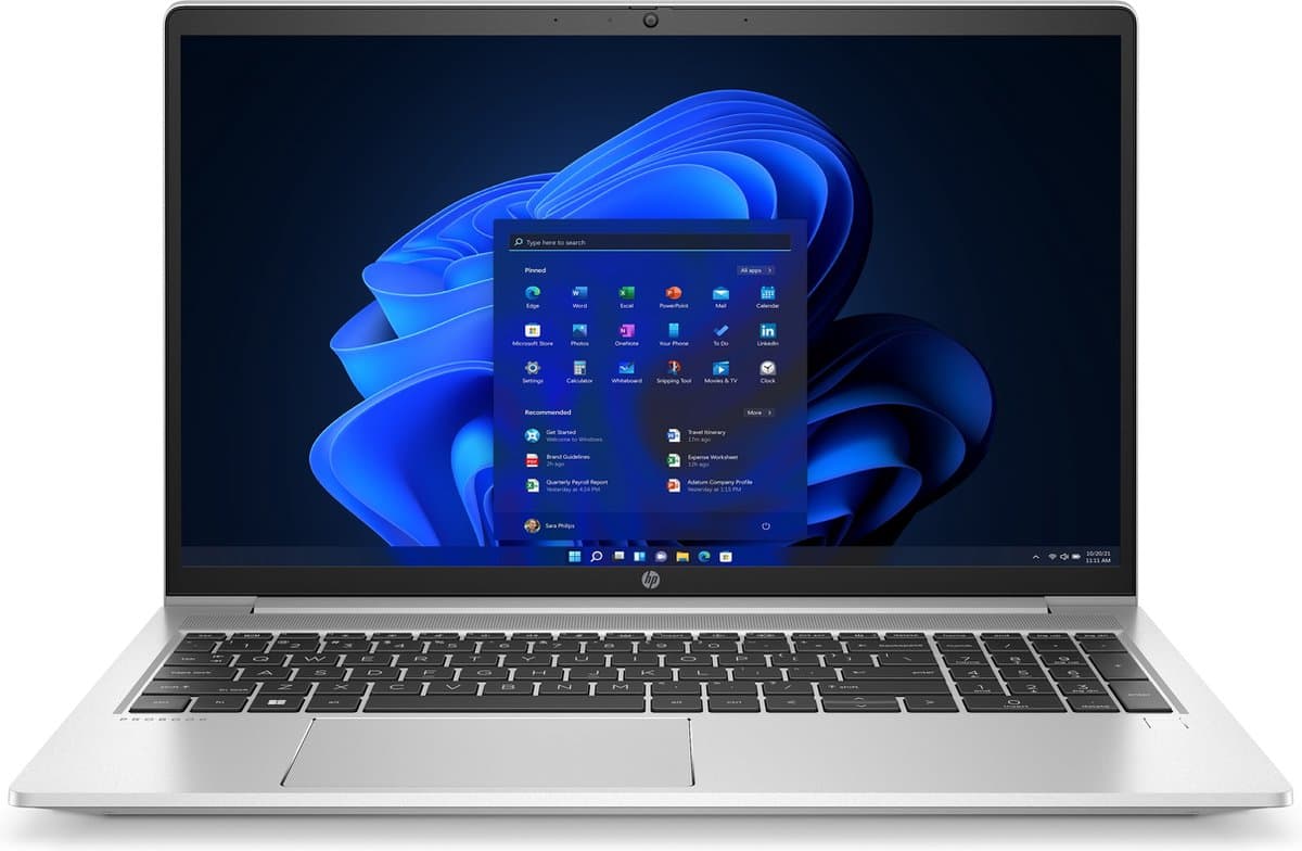 HP ProBook 450 15.6 G9 Intel® Core™ i5 i5-1235U Laptop 39,6 cm (15.6") Full HD 8 GB DDR4-SDRAM 256 GB SSD Wi-Fi 6E (802.11ax) Windows 11 Pro Zilver — afbeelding 1