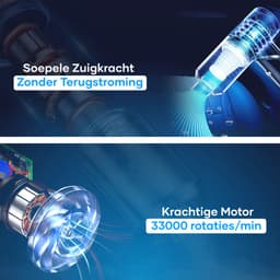 MATTI® - Auto Stofzuiger - Handstofzuiger - Mini Stofzuiger - Stofzuiger Auto - Incl. Blaasfunctie — thumbnail 8