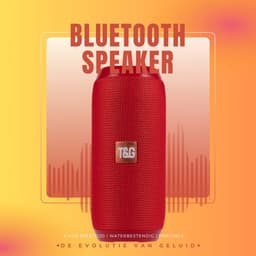 Pulver draadloos Speaker Rood - Muziek box - TG Prox - 10 watt - Speakers – Draadloos – werkt op bluetooth — thumbnail 5