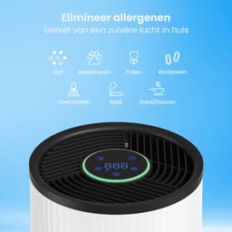 Auronic Luchtreiniger Compact Pro met HEPA 13 Filter, Ionisator en Koolstoffilter - Ruimtes tot 30m² - CADR-waarde van 150m³/u - Air Purifier met Aromatherapie - Wit — thumbnail 3