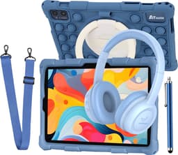 ATouch Combipakket - Kindertablet Tab 10 Pro + Kinderkoptelefoon - Volumebegrenzing - 128GB+64SD - Vanaf 3 jaar - Navy — thumbnail 1
