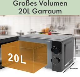 Bomann MW 6014 CB zwart — thumbnail 3