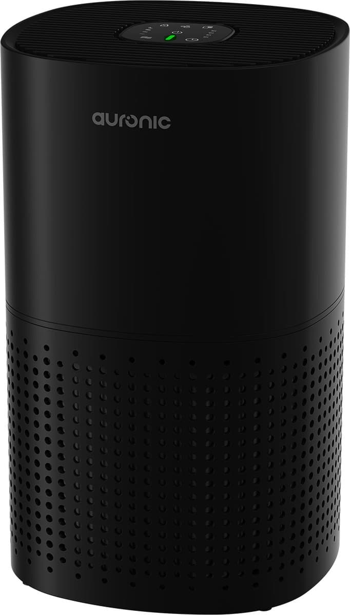Auronic Luchtreiniger Fresh met HEPA 13 Filter, Ionisator en Koolstoffilter - Ruimtes tot 45m² - CADR-waarde van 225m³/u - Air Purifier - Zwart — afbeelding 1