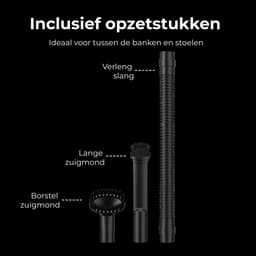 kruimeldief met oplaadstation - Handstofzuiger- 100W Krachtige Zuigkracht - HEPA 13 Filter - Zedar S500 — thumbnail 7