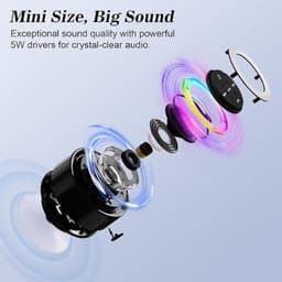 Equivera Bluetooth Speaker - Draagbare Luidspreker - Douche Luidspreker - Draadloos - Waterdicht — thumbnail 6