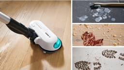 Bosch BCS71HYG4 steelstofzuiger & elektrische bezem Batterij/Accu Droog en nat HEPA Zakloos 0,3 l 23,5 W Zwart, Wit 3 Ah — thumbnail 7