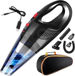 E&CT TRADING - 6000 PA - Stofzuiger Snoerloos - Voor Auto Stofzuiger - USB Oplaadbare Draagbare - Draadloze Stofzuigers Krachtig Droog Nat — thumbnail 3