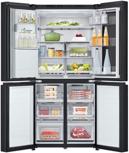 Lg GMG861EPAE - Amerikaanse Koelkast - 179cm hoog - zwart- Instaview glazen deur - 4 deurs — thumbnail 6