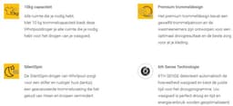 Whirlpool C WD 105M WBS BE - Wasdroger - Warmtepompdroger - 10 kg — thumbnail 23