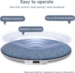 Kussenluidspreker Bluetooth 2026 – Nieuwe draagbare mini-luidspreker voor onder het kussen, met botgeleiding. Kussenluidspreker met timerfunctie, draadloze inslaaphulp met stereobas. — thumbnail 2