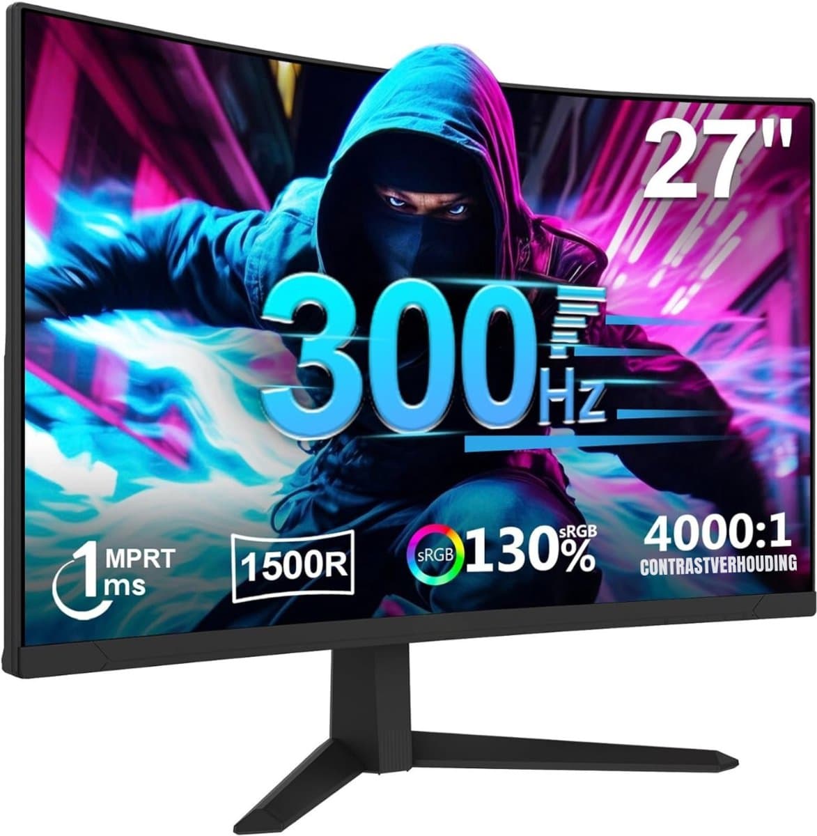 Florixa® Gaming Monitor 240hz - Gaming Monitor -Zwart - ‎‎20cm x 62cm x 46cm; 5kg — afbeelding 1