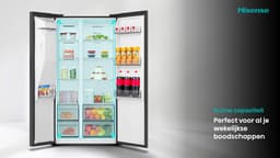 Hisense RS5P528STFE - Amerikaanse koelkast – Zwart - No-Frost - 178 cm hoog - 528 liter - Energielabel E - Invriesvermogen 10 kg/24u - Geluidsniveau 40 dB(A) - IJs- en waterdispenser - LED Display - FastFreeze - Deuralarm - Interverter Compressor — thumbnail 20
