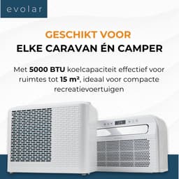 Evolar Mobiele Split Airco voor Caravan / Camper - 3-in-1 - 5000BTU - WiFi - Geen Gecertificeerde Installatie Vereist - EVO-SAC500CW — thumbnail 4